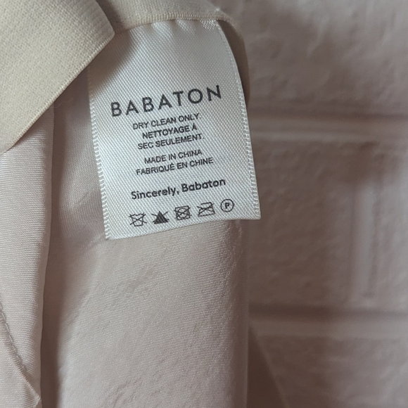 Babaton Aritzia Cream Crepe Silk A Line Mini Skirt - Picture 4 of 5